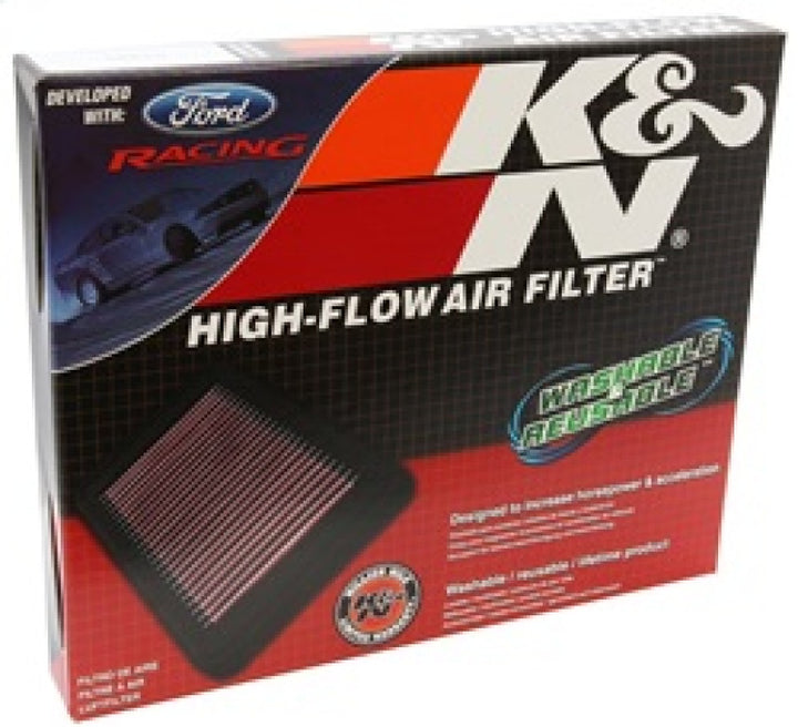 K&N 10 Ford Mustang GT 4.6L-V8 Drop In Air Filter - Bull Strap