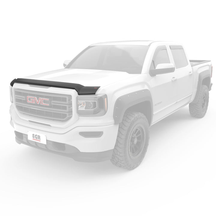 EGR 14+ GMC Sierra Superguard Hood Shield - Matte (301585) - Bull Strap