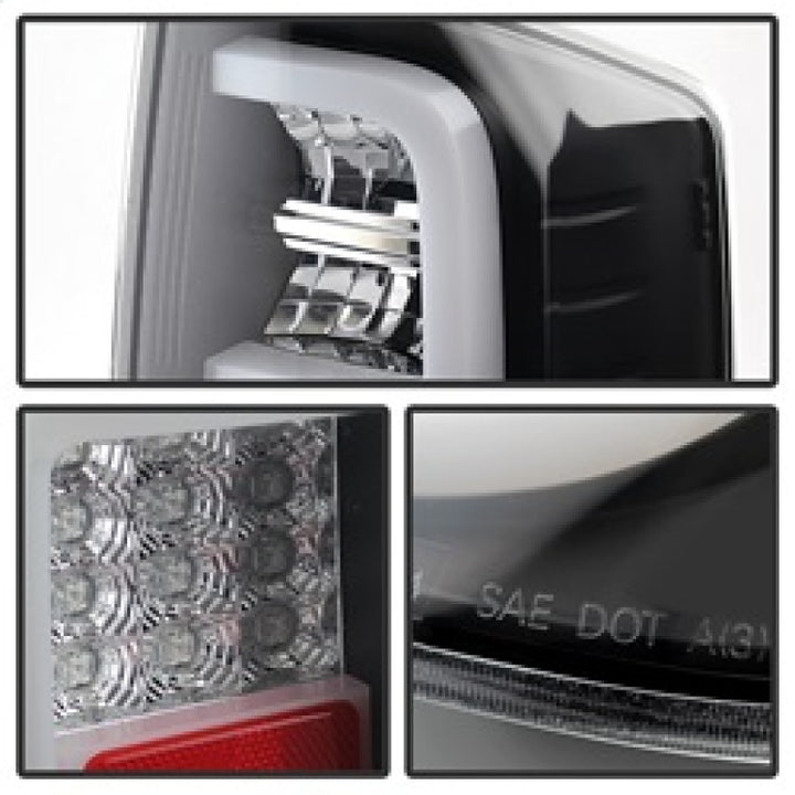 Spyder Toyota Tundra 2014-2016 Light Bar LED Tail Lights Black ALT-YD-TTU14-LED-BK - Bull Strap