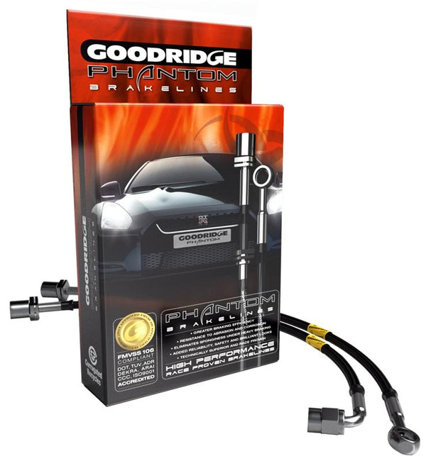 Goodridge Porsche 97-04 911/996/Boxster /05-11 911/997 C2/4/4S /12-13 911/991 Phantom SS Brake Lines - Bull Strap