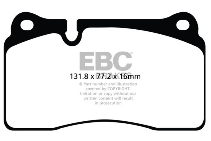 EBC Brakes Redstuff Ceramic Brake Pads - Bull Strap