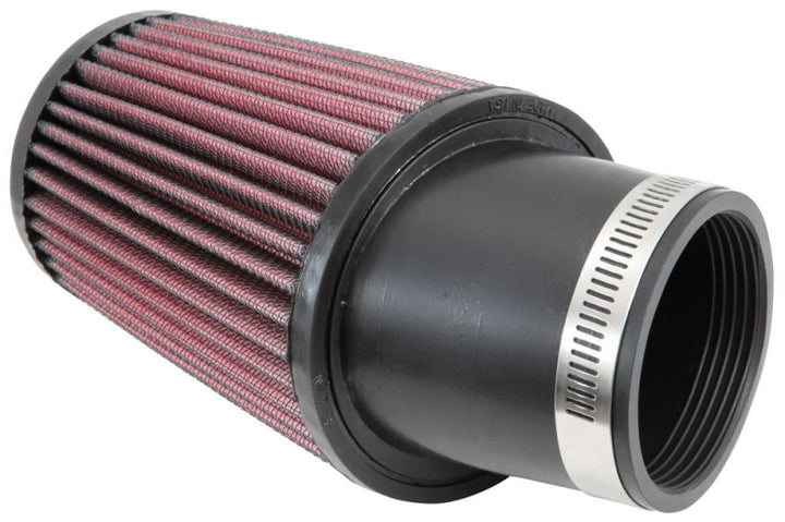 K&N 3.75 Inch OD 2.438 Inch ID 2 Inch Angled Flange 5 Inch H 3 Inch Top OD Round Tapered Univ - Bull Strap