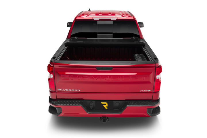 UnderCover 19-20 Chevy Silverado 1500 5.8ft (w/ or w/o MPT) Armor Flex Bed Cover - Black Textured - Bull Strap