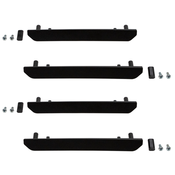 Wehrli 2020+ GMC 2500/3500HD Fender Flare Marker Light Delete Kit w/o Logo - Fine Texture Black - Bull Strap