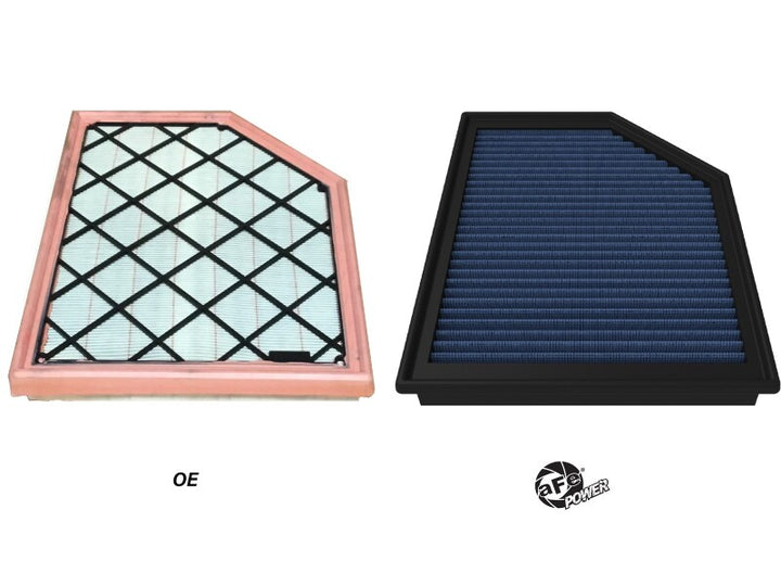 aFe 22-24 Ford Bronco Raptor V6-3.0L (tt) Magnum FLOW OE Replacement Pro 5R Air Filter - Bull Strap