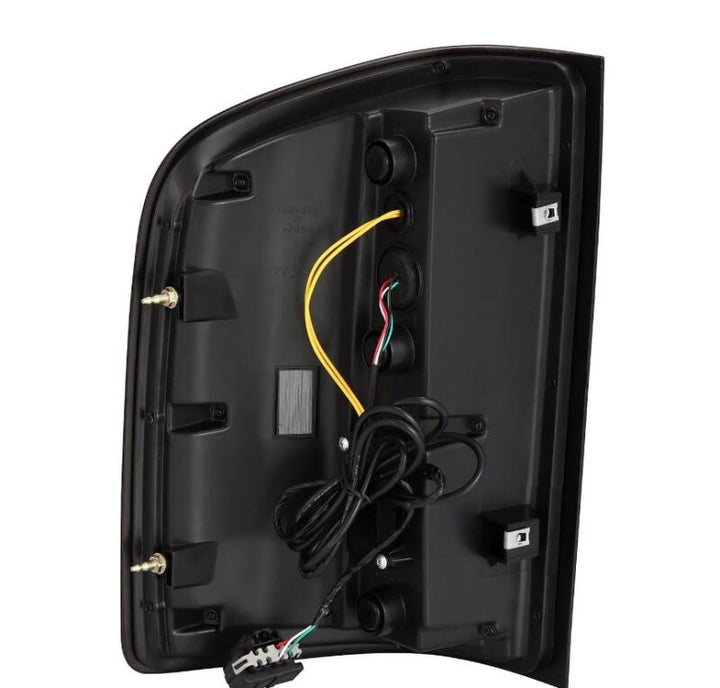 AlphaRex 07-13 Chevrolet Silverado 1500 (Ex. Hybrid Models) LUXX-Series LED Tail Lights Alpha-Black - Bull Strap