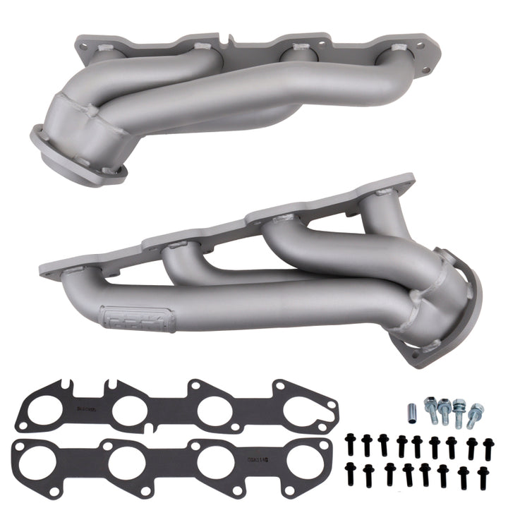 BBK 05-15 Dodge Challenger/Charger 5.7 Hemi Shorty Tuned Exhaust Headers - 1-3/4 Titanium Ceramic - Bull Strap
