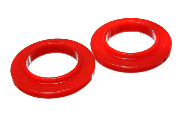 Energy Suspension Coil Spring Isolator Set - Red - Bull Strap