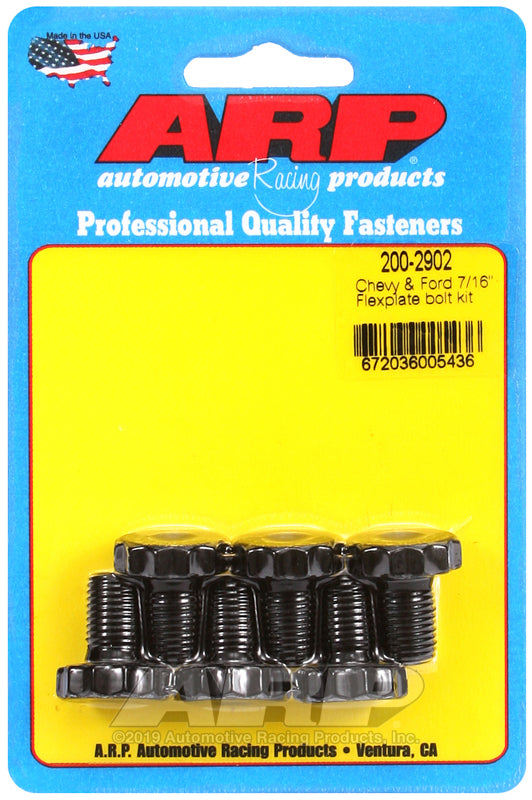 ARP Chevy 265 / 454 w/ 2 pcs Rear Main Seal Flexplate Bolt Kit - Bull Strap