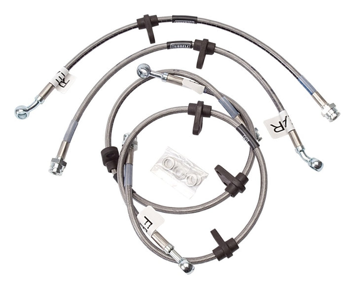 Russell Performance 92-95 Honda Civic (All with rear discs/ no ABS) Brake Line Kit - Bull Strap