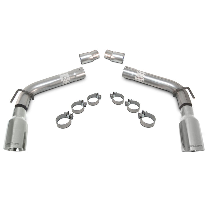 SLP 2010-2015 Chevrolet Camaro 3.6L LoudMouth Axle-Back Exhaust w/ 4in Tips - Bull Strap
