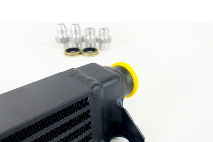 CSF 82-94 BMW 3 Series (E30) High Performance Oil Cooler w/-10AN Male & OEM Fittings - Bull Strap
