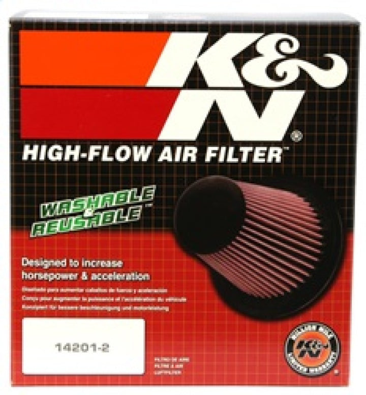 K&N Universal Clamp-On Air Filter 6in FLG / 7-1/2in B / 5in T / 6-1/2in H - Bull Strap