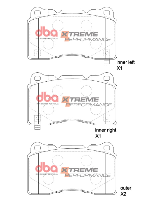 DBA 2022+ Honda Civic Type-R (FL5) XP Performance Front Brake Pads - Bull Strap