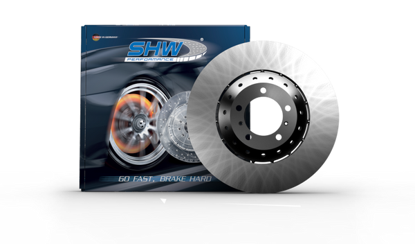 SHW 05-06 Porsche Cayenne S 4.8L Left Front Smooth Lightweight Brake Rotor (958615301) - Bull Strap