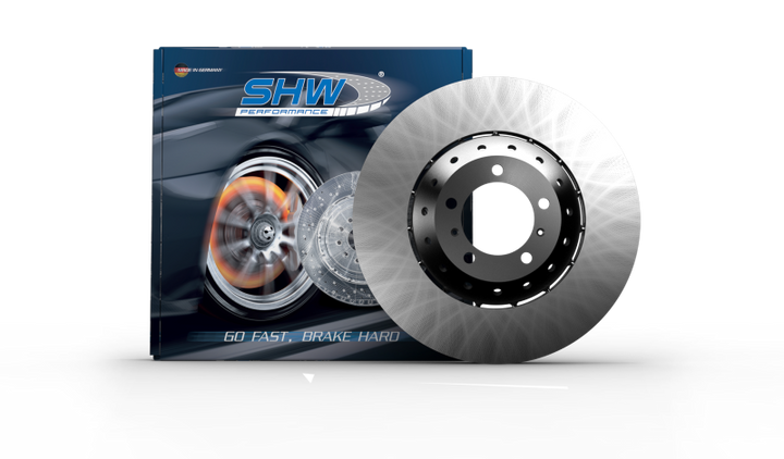 SHW 05-06 Porsche Cayenne S 4.8L Left Front Smooth Lightweight Brake Rotor (958615301) - Bull Strap