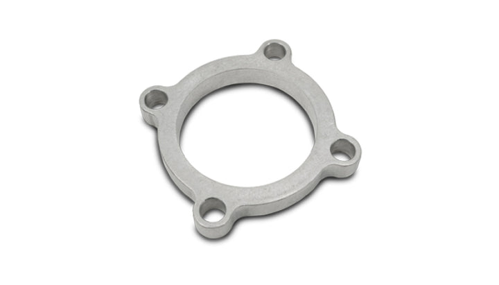 Vibrant GT series / T3 Turbo Discharge Flange (4 Bolt) with 2.5in Inlet I.D. T304 SS 1/2in Thick - Bull Strap