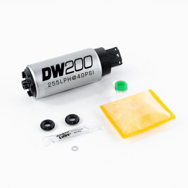DeatschWerks 255 LPH In-Tank Fuel Pump w/ 03-06 Evo 8/9 / 95-98 Eclipse Turbo AWD Set Up Kit - Bull Strap