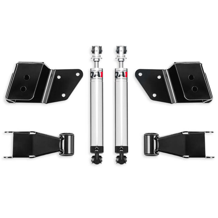 QA1 99-06 Chevrolet Silverado 1500 2WD Short Bed Single Adjustable 2-4in Rear Drop Kit - Bull Strap