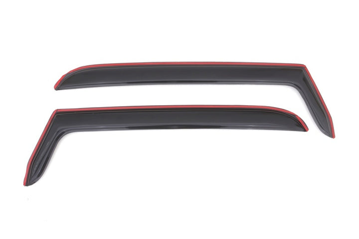 AVS 97-06 Jeep Wrangler Ventvisor In-Channel Window Deflectors 2pc - Smoke - Bull Strap