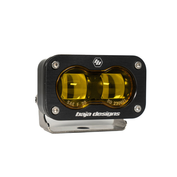 Baja Designs 19-22 Dodge RAM 1500 Rebel / 21-22 1500 TRX S2 SAE Dual Fog Pocket Light Kit - Amber - Bull Strap