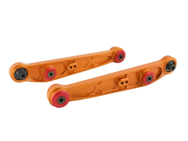 Skunk2 Honda/Acura EG/DC Alpha Series Rear Lower Control Arm Set - Gold - Bull Strap