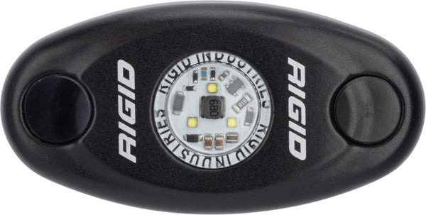 Rigid Industries A-Series Light - Black - High Strength - Red - Bull Strap