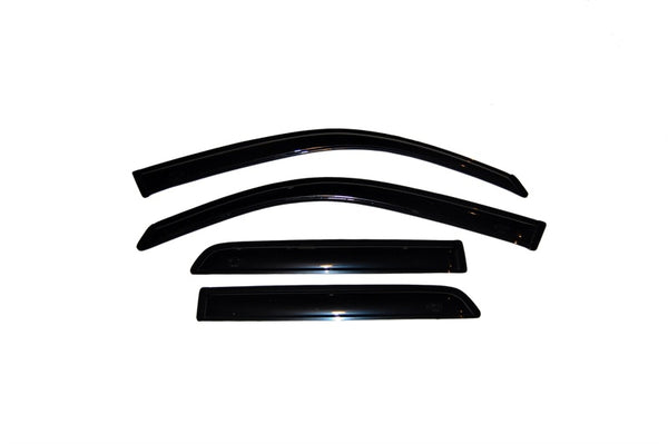 AVS 03-09 Toyota 4Runner Ventvisor Outside Mount Window Deflectors 4pc - Smoke - Bull Strap