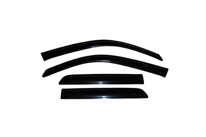 AVS 03-09 Toyota 4Runner Ventvisor Outside Mount Window Deflectors 4pc - Smoke - Bull Strap