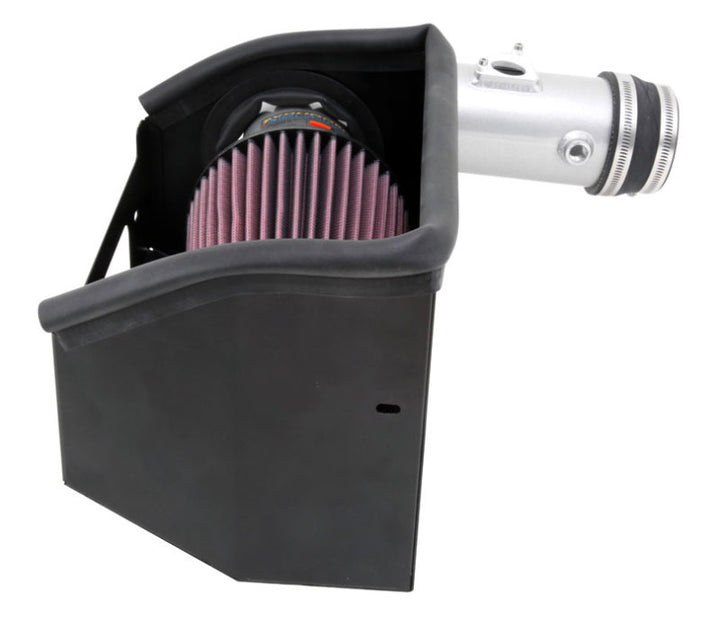 K&N 13 Subaru BRZ 2.0L / 13 Scion FR-S 2.0L Silver 69 Series Typhoon Intake - Bull Strap