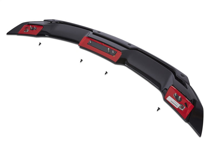 Ford Racing 15-23 Mustang Coupe Gloss Black Rear Spoiler w/Gurney Flap - Bull Strap