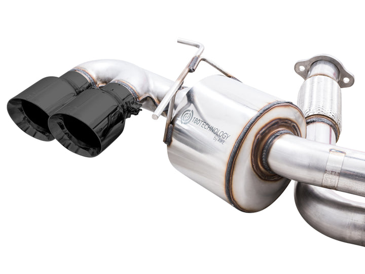 AWE Tuning 2020 Chevrolet Corvette (C8) Touring Edition Exhaust - Quad Diamond Black Tips - Bull Strap