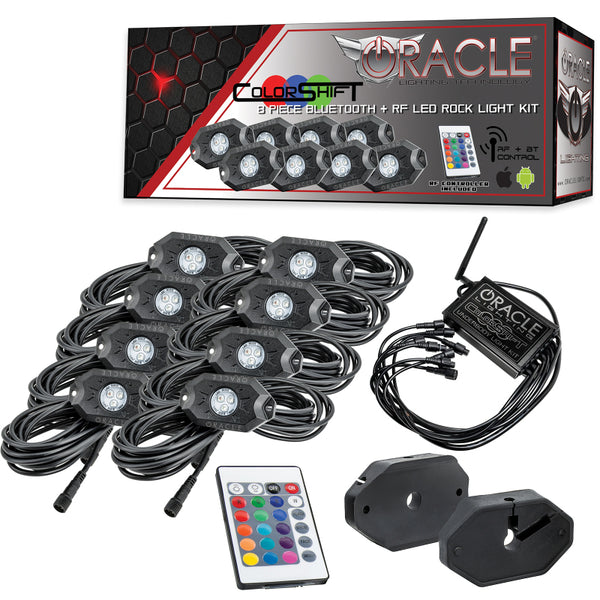 Oracle Bluetooth + RF Underbody Rock Light Kit - 8 PCS - ColorSHIFT - Bull Strap