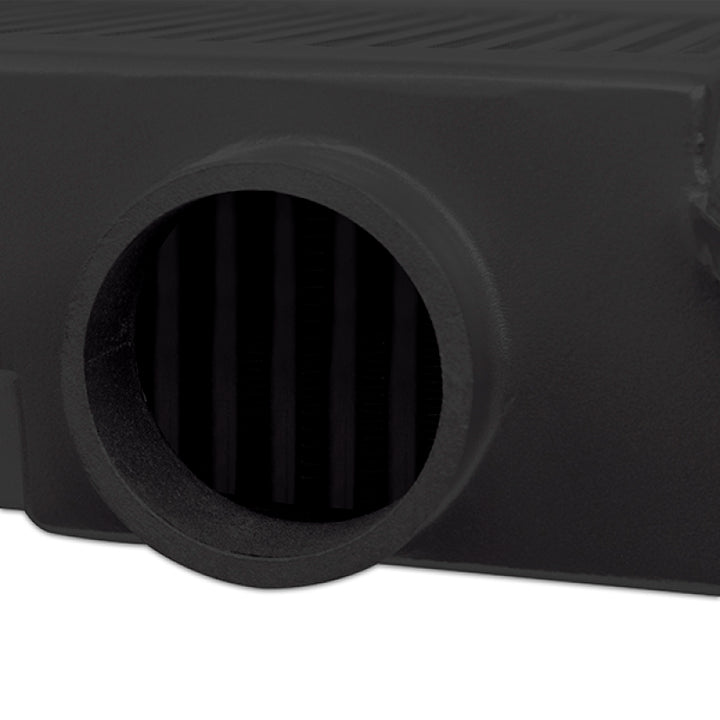 Mishimoto Subaru 08-15 WRX STi Top-Mount Intercooler Kit - Powder Coated Black & Black Hoses - Bull Strap
