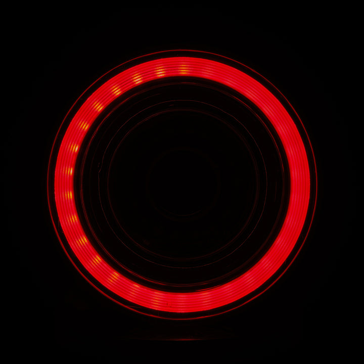 AlphaRex 10-15 Ferrari 458 NOVA-Series Prismatic LED Tail Lights Red Clear - Bull Strap