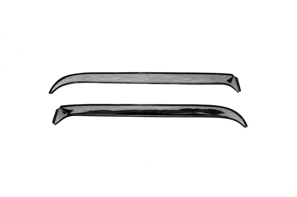 AVS 67-72 Chevy CK Ventshade Window Deflectors 2pc - Stainless - Bull Strap