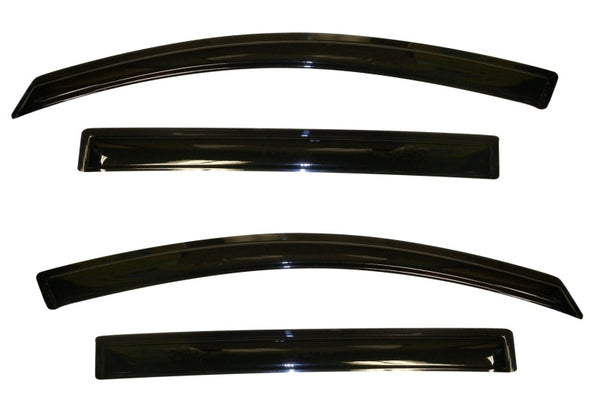 AVS 11-16 Kia Sportage Ventvisor Outside Mount Window Deflectors 4pc - Smoke - Bull Strap