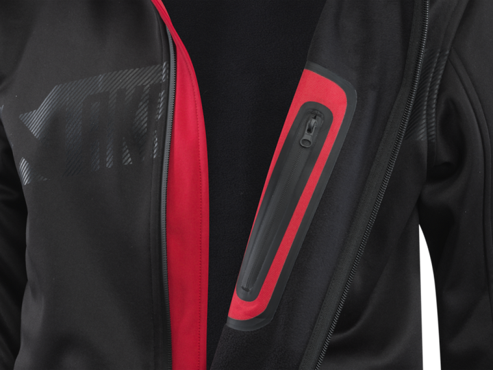 Akrapovic Mens Corpo Softshell Jacket Black - 2XL - Bull Strap