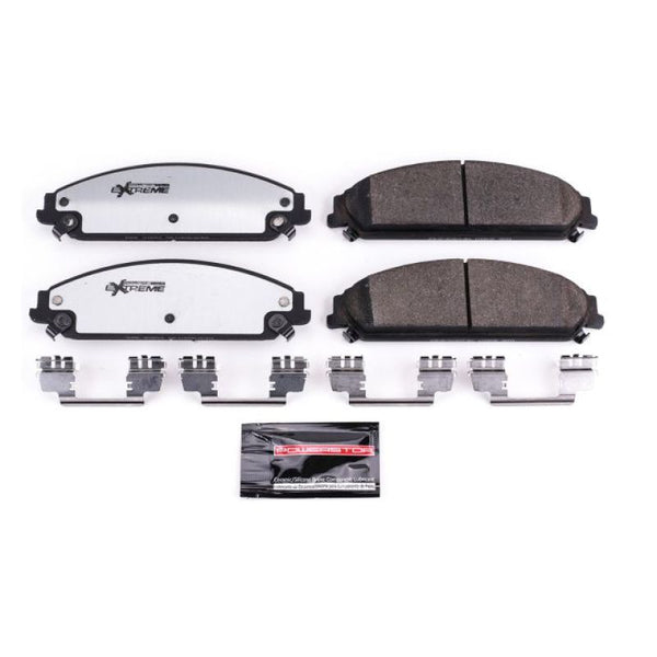 Power Stop 13-14 Chrysler 200 Front Z26 Extreme Street Brake Pads w/Hardware - Bull Strap