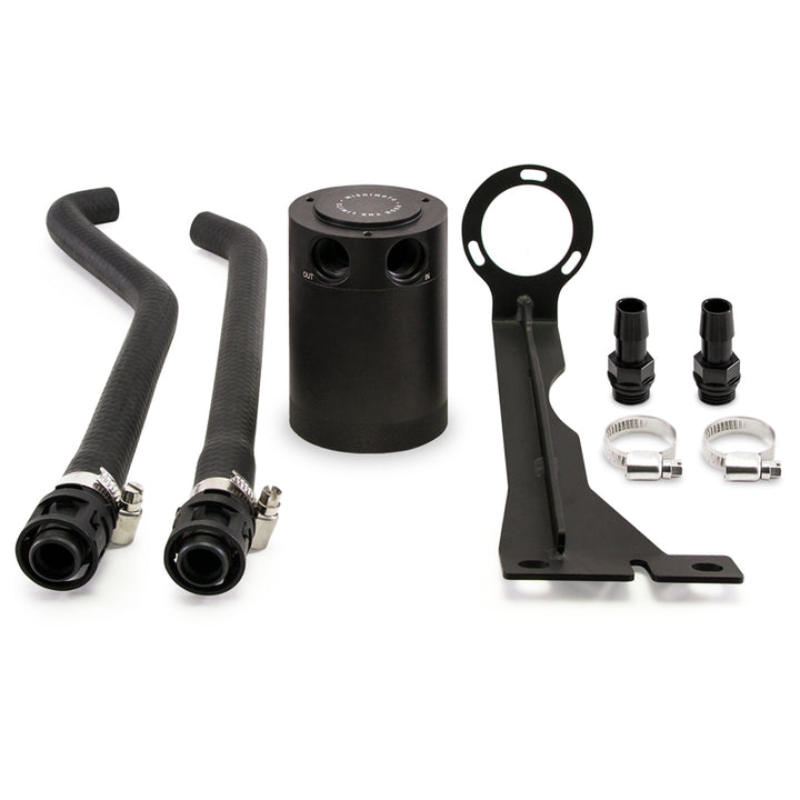Mishimoto 2014+ Ford Fiesta ST Baffled Oil Catch Can Kit - Black - Bull Strap