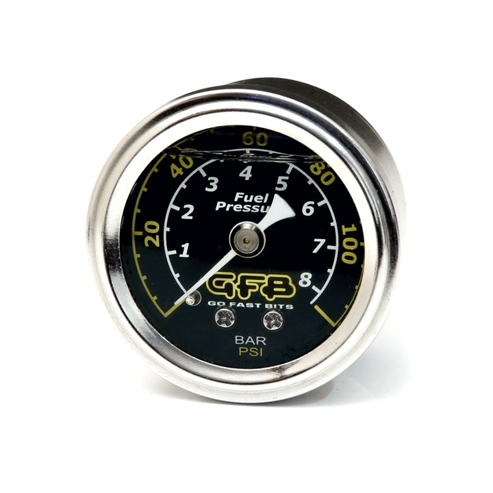 GFB Fuel Pressure Gauge (Suits 8050/8060) 40mm 1-1/2in 1/8MPT Thread 0-120PSI - Bull Strap