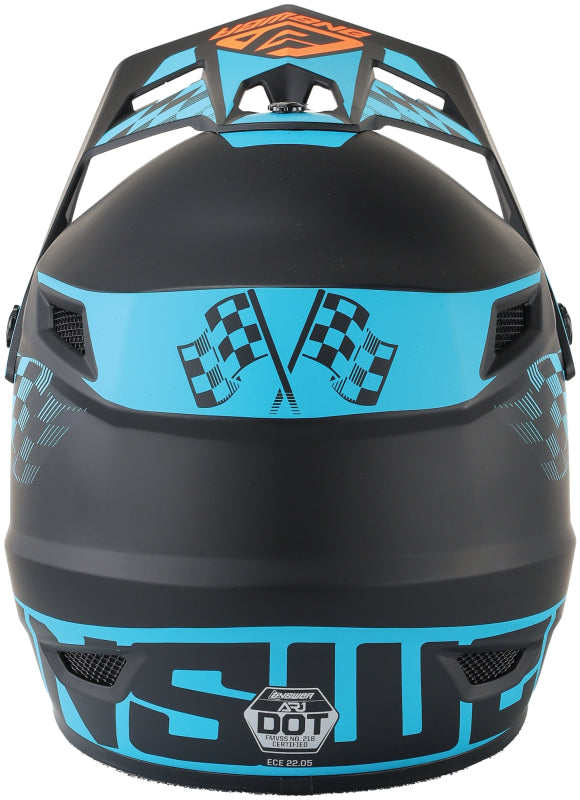 Answer AR1 Sweep Helmet Black/Astana/Hyper Orange - Small - Bull Strap