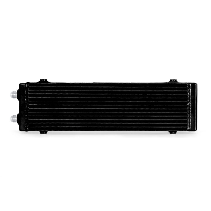 Mishimoto Universal Large Bar and Plate Dual Pass Black Oil Cooler - Bull Strap