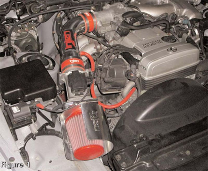 Injen 93.5-95 Supra (NA) / 92-95 GS300 SC300 w/ Heat Shield Polished Short Ram Intake - Bull Strap