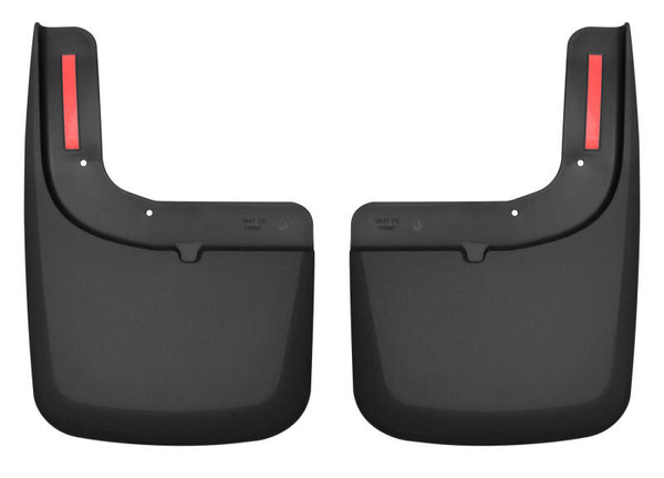 Husky Liners 2017 Ford F-250 / F-350 Super Duty Black Front Mud Guards (w/Flares) - Bull Strap
