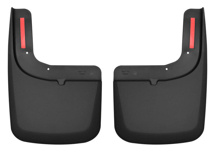 Husky Liners 2017 Ford F-250 / F-350 Super Duty Black Front Mud Guards (w/Flares) - Bull Strap