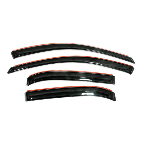 AVS 17-19 Nissan Rogue Sport Ventvisor In-Channel Front & Rear Window Deflectors 4pc - Smoke - Bull Strap