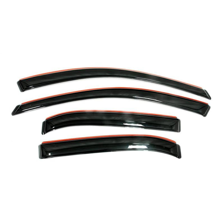 AVS 17-19 Nissan Rogue Sport Ventvisor In-Channel Front & Rear Window Deflectors 4pc - Smoke - Bull Strap