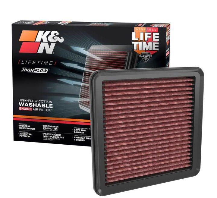 K&N 2022 Honda Civic 1.5L L4 Replacement Air Filter - Bull Strap