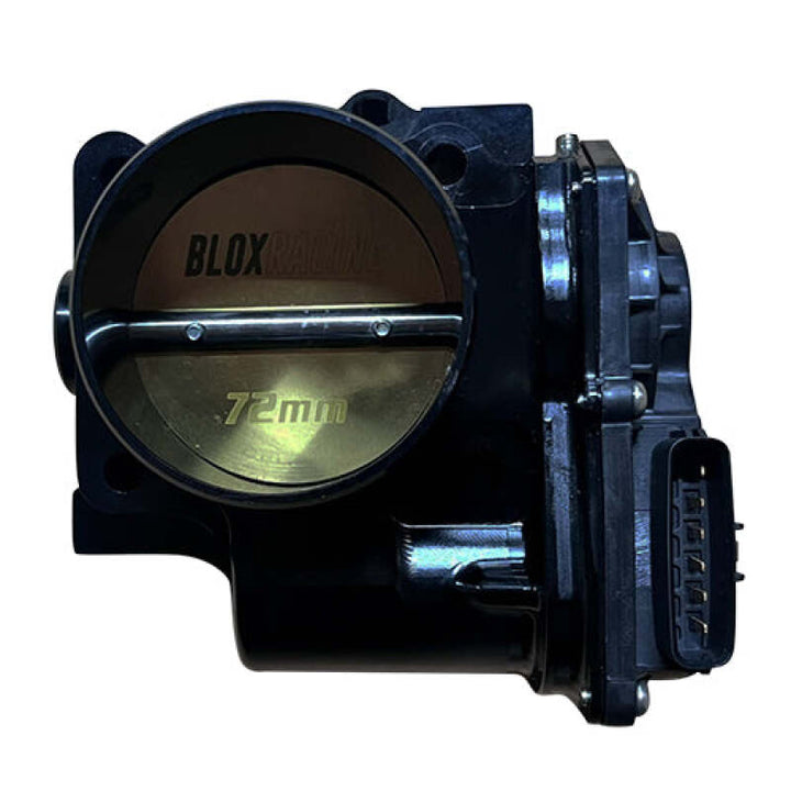 BLOX Racing 06-11 Honda Civic Si DBW 72mm Billet Throttle Body - Black - Bull Strap